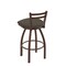 Holland Bar Stool Co 25" Low Back Swivel Counter Stool, Bronze Finish, Graph Chalice Seat 41125BZ019 - alternate 2